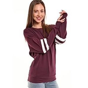 Esstive- Maroon/Purple Soft Fleece Crewneck Sweatshirt